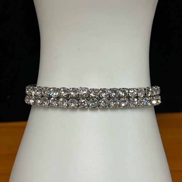 3 Stretch Rhinestone Bracelets - Picture 7 of 8